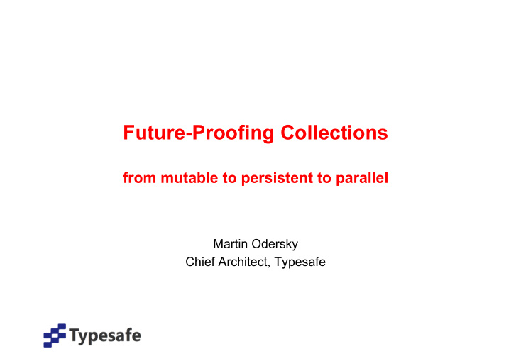 future proofing collections