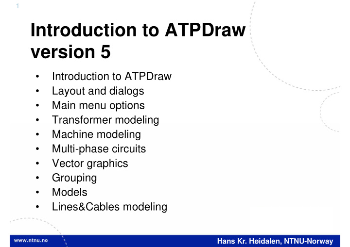 introduction to atpdraw version 5