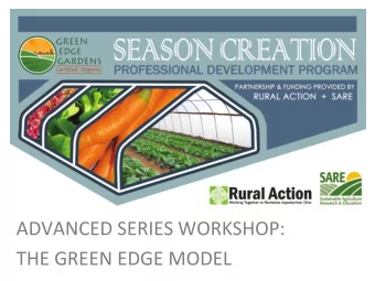 ADVANCEDSERIESWORKSHOP:  THEGREENEDGEMODEL  History:Timeline