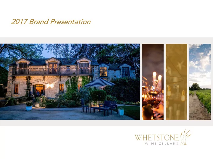2017 brand presentation about