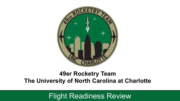 flight readiness review