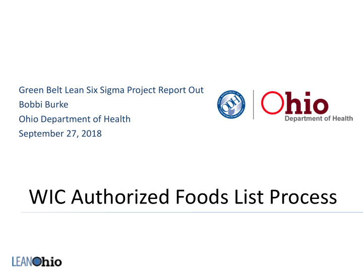 wic authorized foods list process the a team