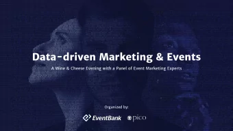 Data-driven Marketing &amp; Events  A Wine &amp; Cheese Evening with a Panel of Event Marketing