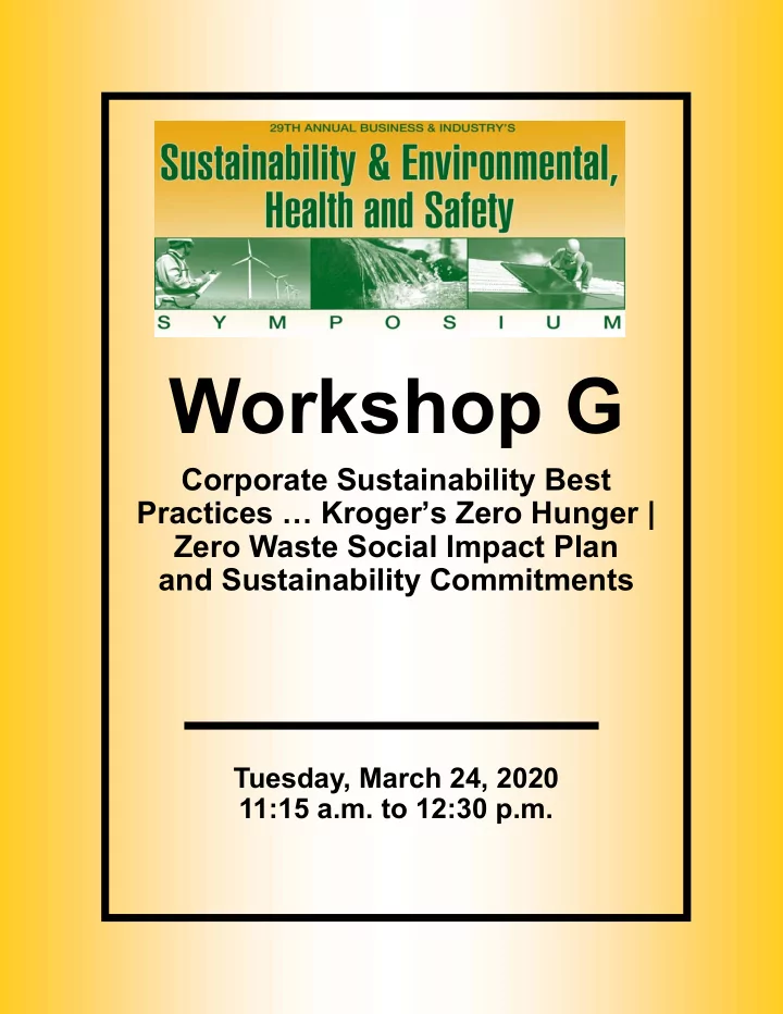 workshop g