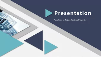 Presentation  Ruochong Li, Beijing Jiaotong University  01  Self introduction  02  Cultural