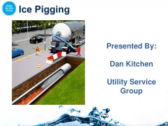 Dan Kitchen  Utility Service  Group  Developed by the University of Bristol  2010 Winner IWA
