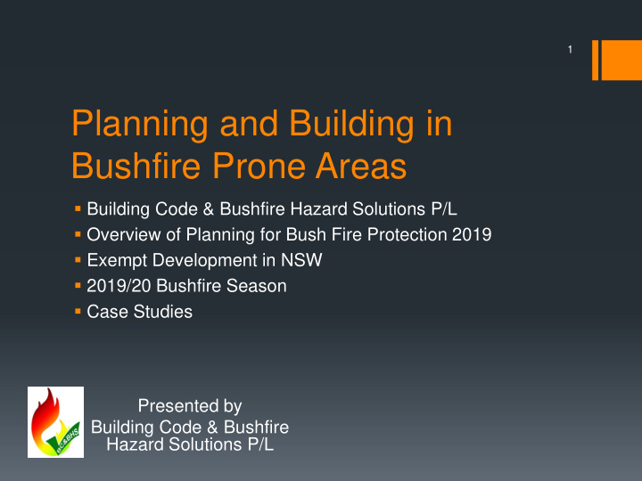 bushfire prone areas