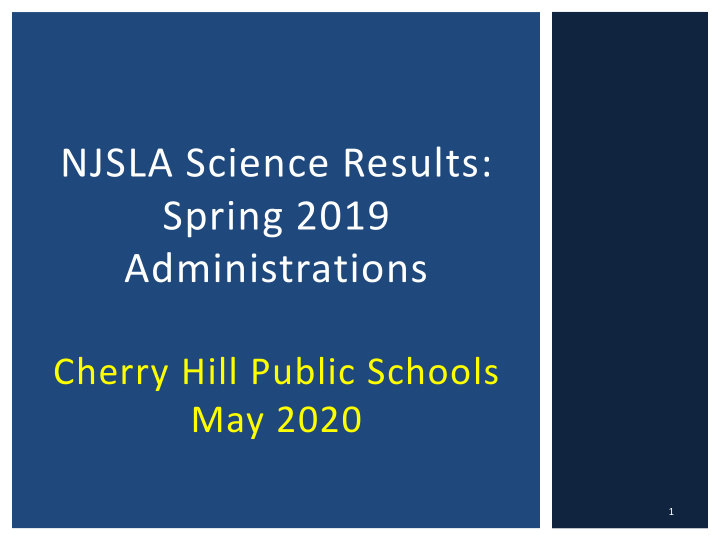 njsla science results spring 2019 administrations