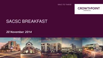 SACSC BREAKFAST 20 November 2014  REIT INDUSTRY OVERVIEW  2  A short history:    2006 Sector