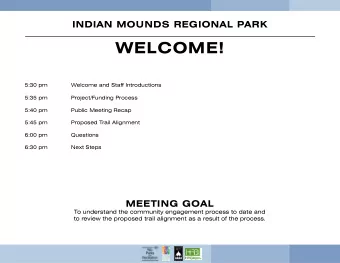 WELCOME!  5:30 pm  Welcome and Staff Introductions  5:35 pm  Project/Funding Process  5:40 pm