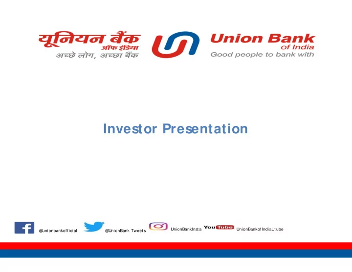 investor presentation