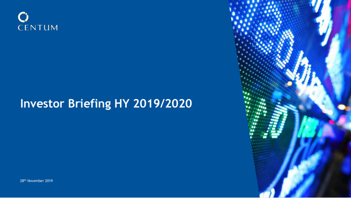 investor briefing hy 2019 2020