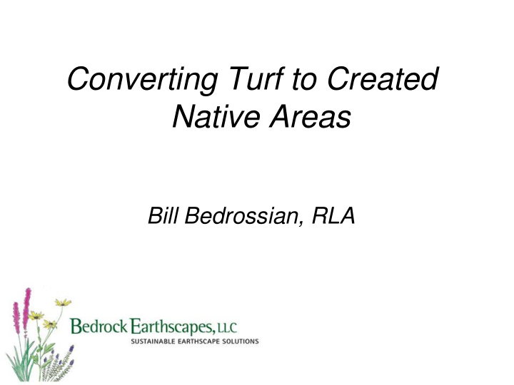 converting turf to created