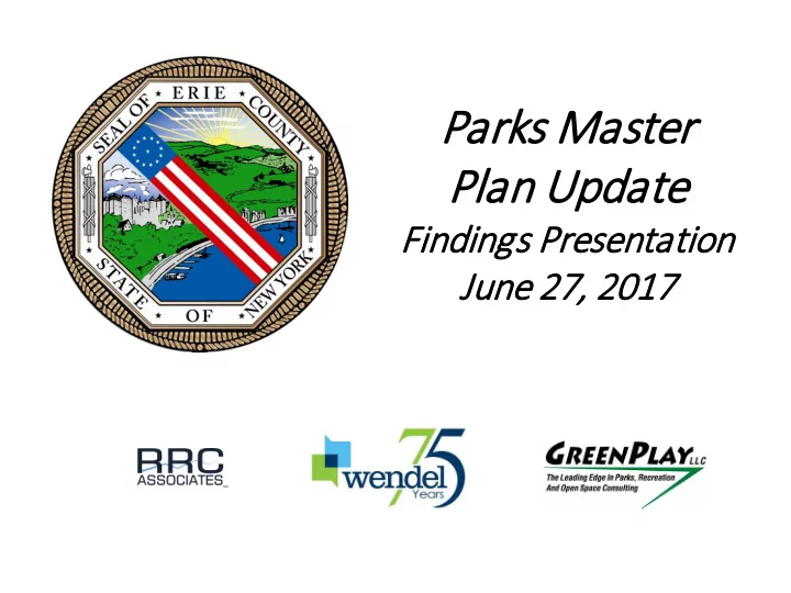 park rks m master r plan u n upda date