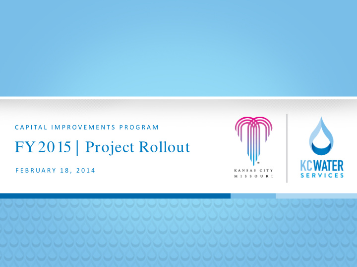 fy 2015 project rollout