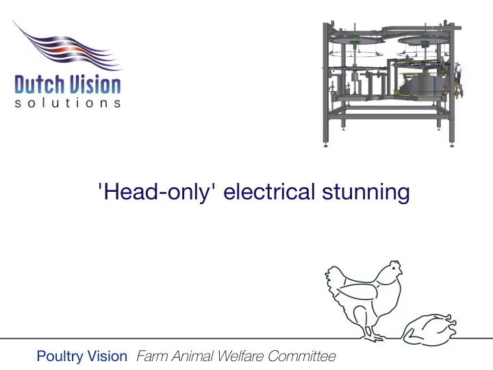 head only electrical stunning