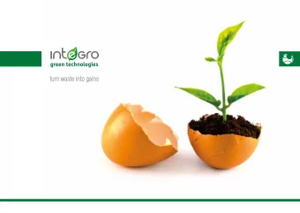 turn waste into gains  2014  BGU Project for processing of 20 tons of chicken manure per day  2