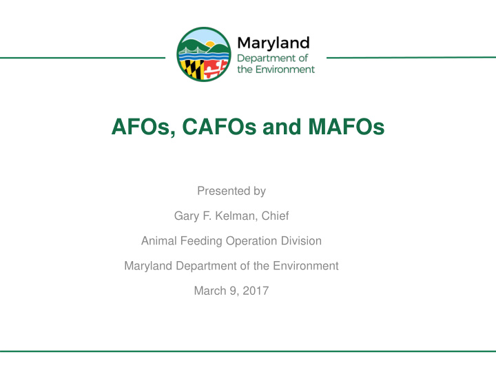 afos cafos and mafos