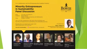 Chance Lundy  Advisory Committee  Recognized by Career Communications Group as Top 100 Most