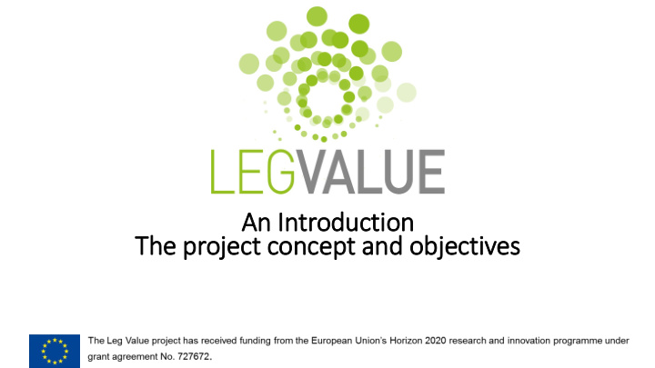 an in introduction the project concept and objectives