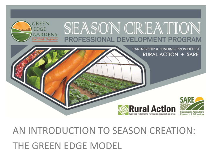 an introduction to season creation