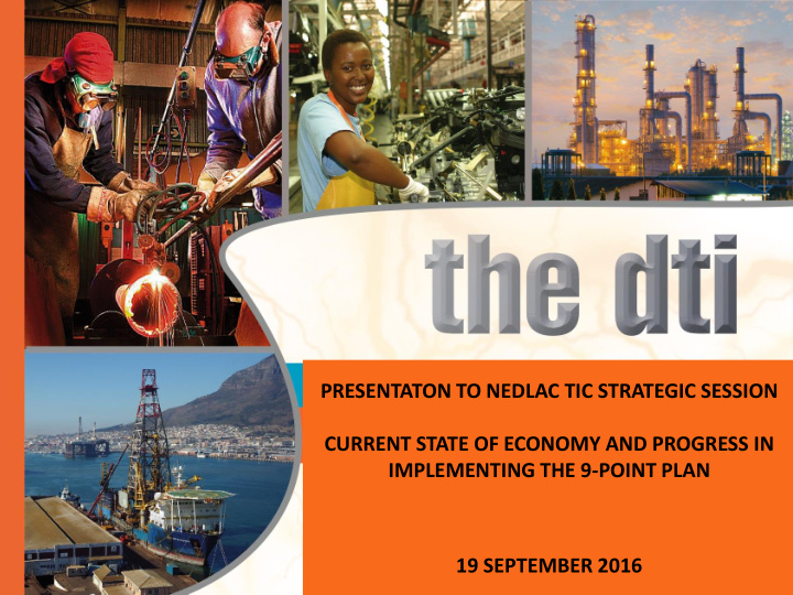19 september 2016 presentation outline global economic