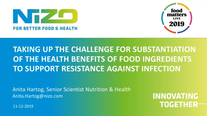 of the health benefits of food ingredients