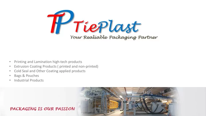 printing and lamination high tech products