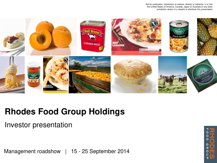 rhodes food group holdings