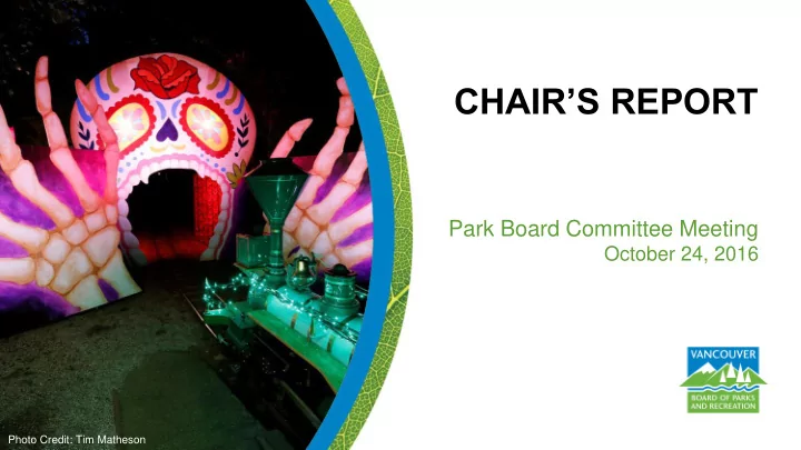chair s report