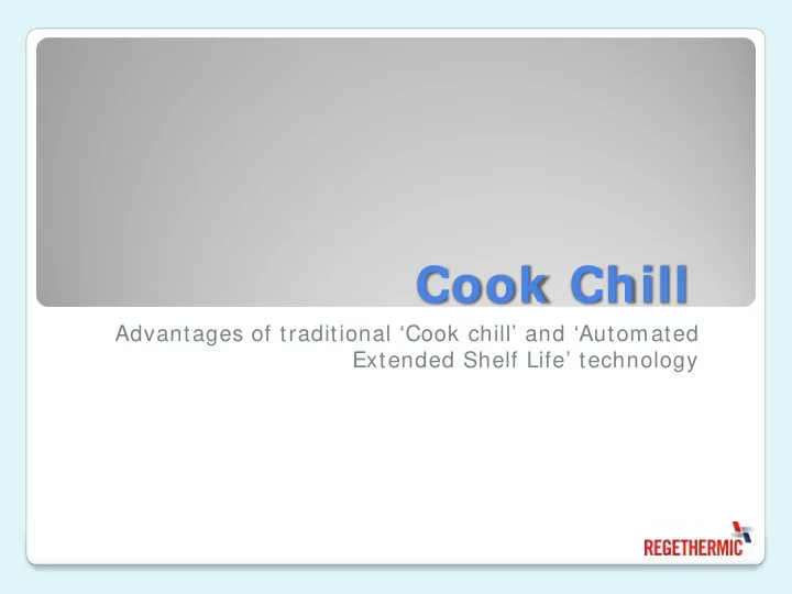 cook chill