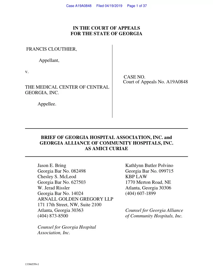 in the court of appeals for the state of georgia francis