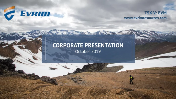 corporate presentation