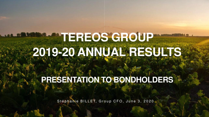 tereos group 2019 20 annual results