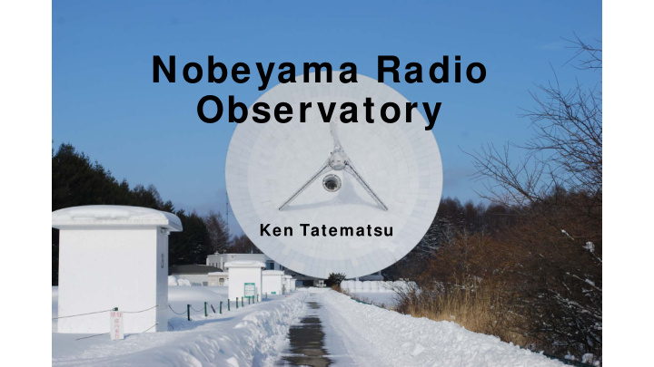 nobeyama radio observatory