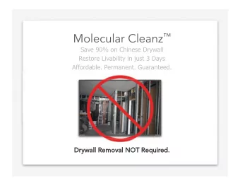 Contact:  info@Molecular-Cleanz.com     Tel:  954-614-7100  Page 2   Molecular Cleanz