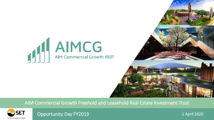 aim im commercia ial l gr growth fr freehold an and le