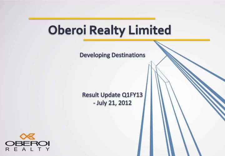 oberoi realty bagged second position for best investor