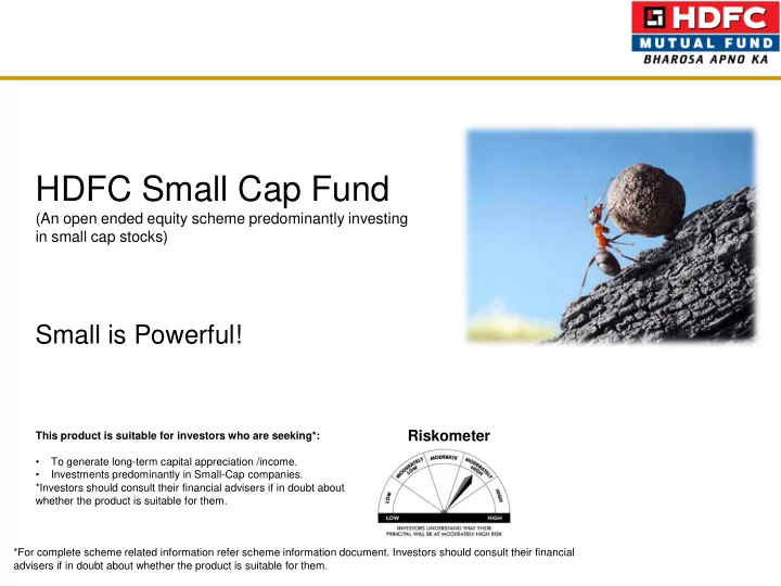 hdfc small cap fund