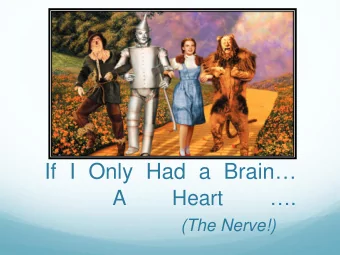 A  Heart  (The Nerve!)  Regions of the Brain  Cerebral  hemisphere  Diencephalon  Cerebellum  Brain