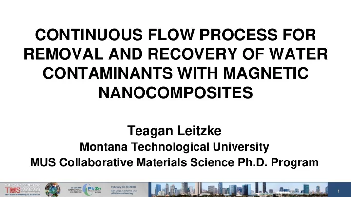 continuous flow process for