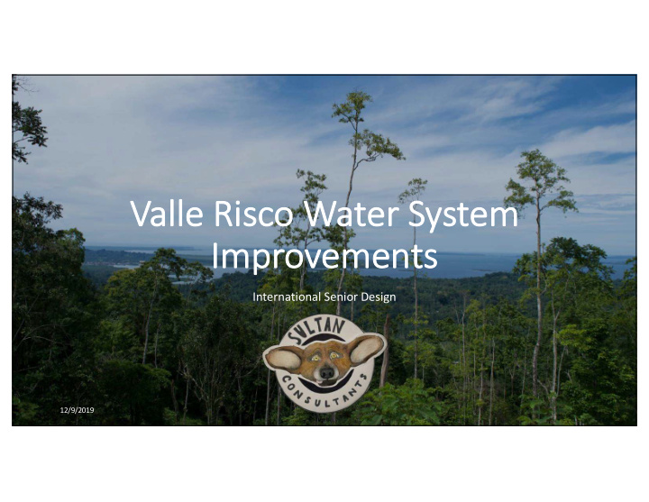 va valle risco water system im improvements ts