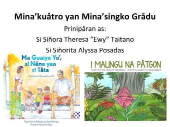 Minakutro  yan  Minasingko  Grdu    Prinipran  as:    Si  Siora