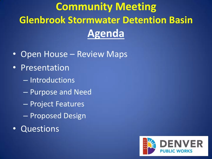 community meeting