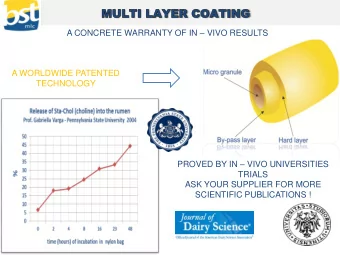 PRODUCTIONPR  SCIENTIFIC PUBLICATIONS !  OCESS  DAILY LABORATORY CHECK  ARTIFICIAL RUMEN TEST (