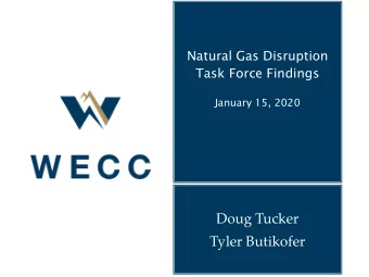 Doug Tucker  Tyler Butikofer  Study Purpose    Outage of the southern line of the El Paso