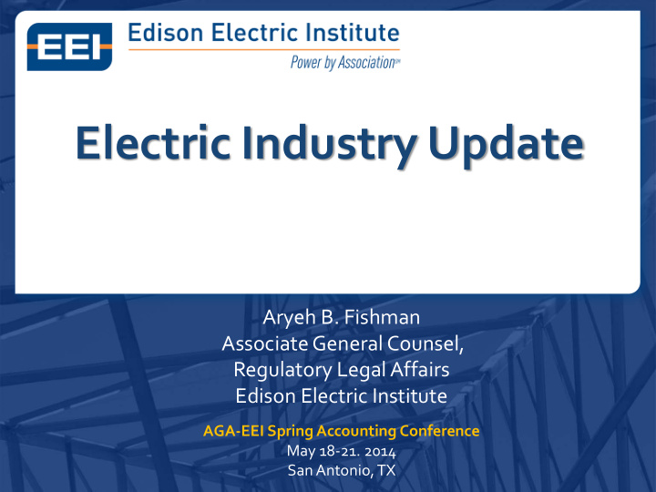 electric industry update