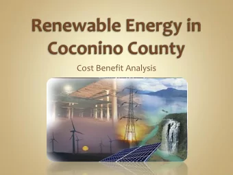 Cost Benefit Analysis  APS- Arizona Public Service  CCSEDI- Coconino County Sustainable