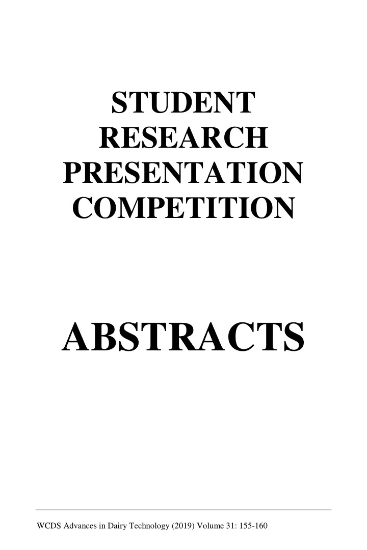 abstracts
