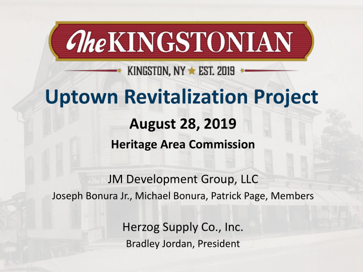 uptown revitalization project